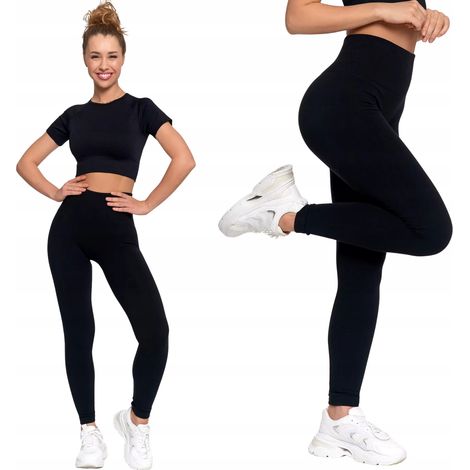 Leggings moldeadores cálidos para mujer con cintura alta y cómodos Moraj S/M Negro (1/5)