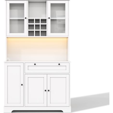CAIziMeubles de cuisine, armoires hautes, 180 × 105 × 40 cm