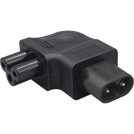 Netzadapter für 8-poligen Stecker mit Kleeblatt-Anschluss, C8-auf-C5-Winkelstecker (1/4)