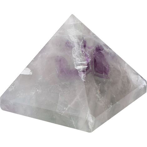 Pyramide en cristal de quartz et pierre de lapis-lazuli 100 % naturelle, idéale pour la guérison Reiki et la décoration des chakras énergétiques. (1/5)