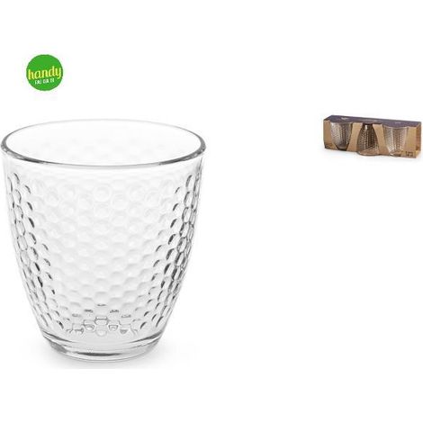 Set 3 bicchieri in vetro Halo Royal Norfolk cl. 28