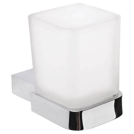 Glashalter NEW YORK von ROMAN DIETSCHE - mit Glas - chrom/satiniert - 853410