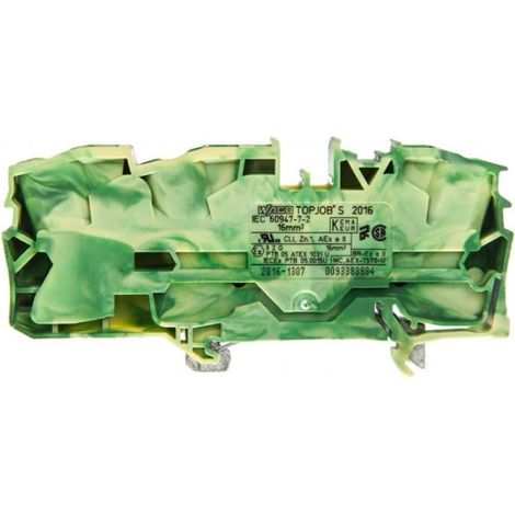 Conector de 3 hilos 16 mm² amarillo-verde 2016-1307 topjobs