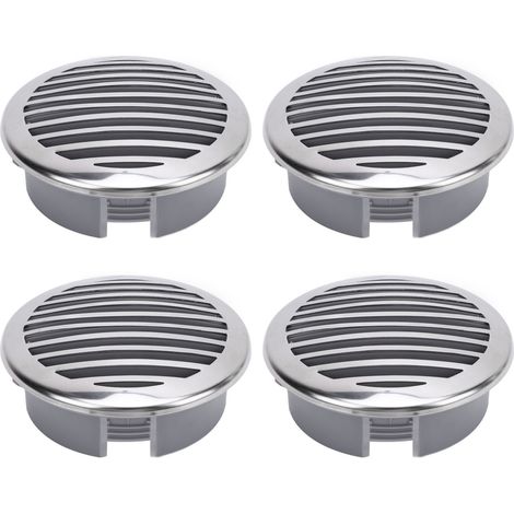 Ortviai Grille de ventilation marine en acier inoxydable 316 poli, 4 unités, diamètre 101 mm, pour bateau, yacht et camping-car (1/5)