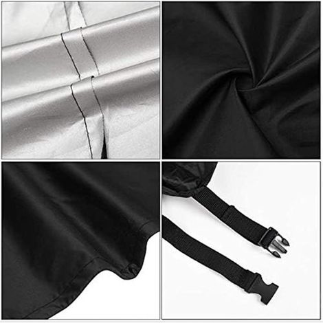 Bolsa de almacenamiento plegable para cama，Funda protectora para cama，Material impermeable，98,8 x 37,8 x 114 cm，Negro (1/4)