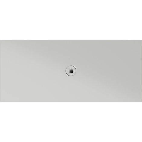 Receveur de douche rectangulaire en céramique 160x70x2cm, cenere mat