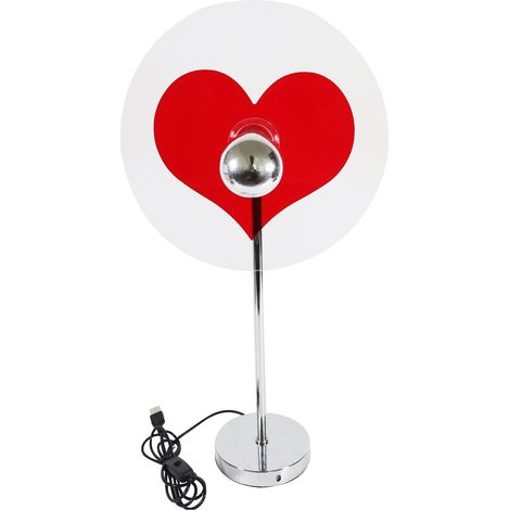Schreibtischlampe „Love“ mit USB-Anschluss, Stimmungsleuchte „Love“, Stehlampe fürs Schlafzimmer, Lampenschirm (1/5)