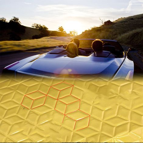 Tapis insonorisant pour voiture, épais, respectueux de l'environnement, plaque insonorisante automobile (1/5)
