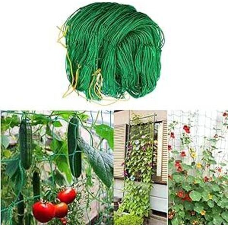 Sollbry Filet pour Plantes Grimpantes Treillis Jardin Filet 5m x 2m Support Plante Grimpante Filet de Fixation Filet de Jardinde Plantes pour Plant de Iégumes Tomate Concombre