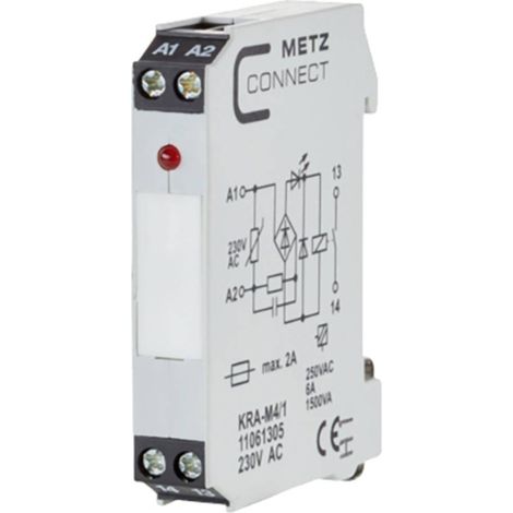 Modulo d'accoppiamento, 230 V/AC (max) 1 NA Metz Connect 11061305 1 pz.