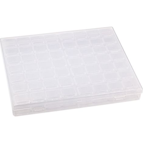 Boîte de Tri pour Peinture Diamant Mini Boîte de Peinture au Diamant Portable Boîte de Rangement Diamant Réglable Stockage de Perles pour Peinture Accessoires de Cas D'organisation de Bijoux