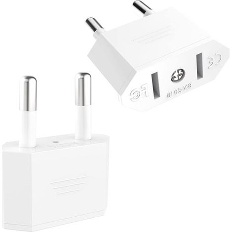 Adapter USA auf Deutschland Stecker 2 Stück,Steckdose EU auf US-Adapter,CE-zertifizierter US-Adapter,für Geräte mit VIEVRE-Reisestecker (1/5)