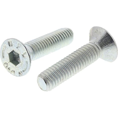 Vis à six pans creux, M6 x 25mm, tête Vis fraisée à tête creuse hexagonale, en Acier ( Prix pour Boîte de 50 )