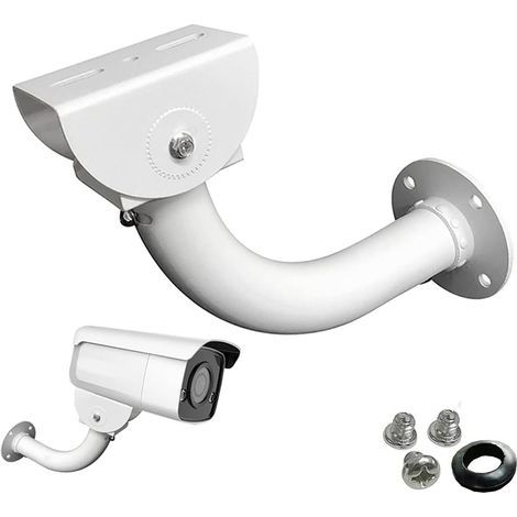 Support mural universel réglable pour caméras de sécurité CCTV/caméras IP/caméras dôme avec fixation en forme de J (1/5)