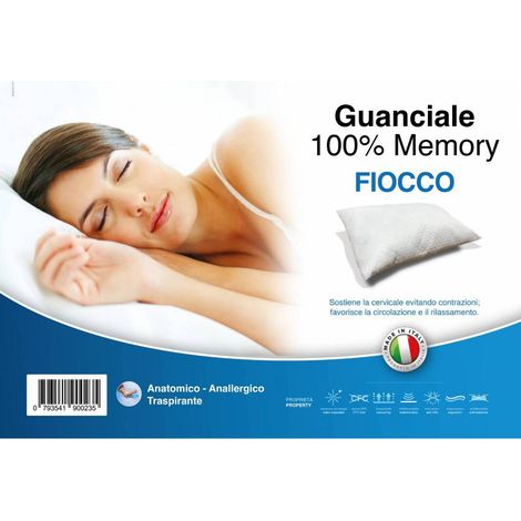 GUANCIALE FIOCCO DI MEMORY BORDINO A CONTRASTO