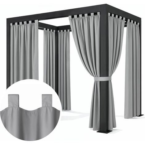 Rideau de jardin pour terrasse, imperméable, pour gazebo, harnais, rideaux de jardin 260 (1/5)