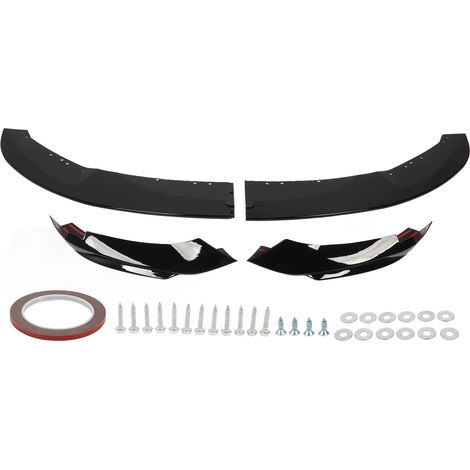 Ensemble de 4 spoilers de pare-chocs avant noir brillant pour BMW Série 4 F32 F33 F36 M-Sport 2014-2020 (1/5)