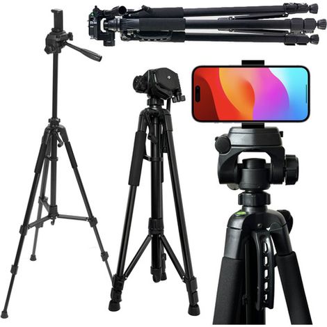 Supporto universale per fotocamera Alogy nero, supporto per telefono con attacco da 1/4", treppiede da 170 cm (1/5)