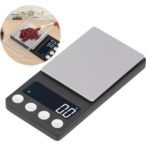 Mini balance électronique de poche pour bijoux, or, carat, herbes médicinales portables, 1000 g/0,1 g. (1/5)
