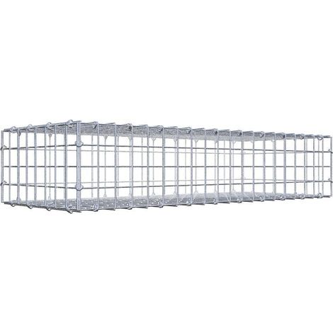 Gabiondeco - Gabion 100 cm x 20 cm x 40 cm (L x H x P). mailles 5 x 5 cm. Fermeture par anneaux en c - Made in Germany (1/5)