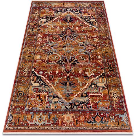 Tappeto in lana KESHAN frange, Ornamento orientale 2886/53588 chiaretto multicolour 120x145 cm