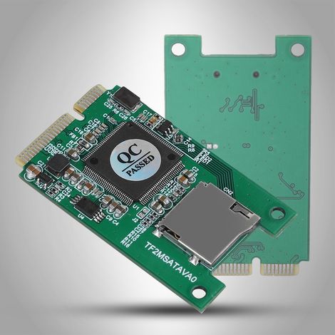 Adaptateur convertisseur de carte microSD TF vers SSD mini PCI-E mSATA pour PC (1/5)