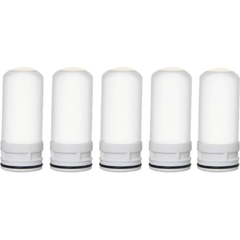 5 Piezas de Repuesto de Filtro Interno de CeráMica para Grifo, Purificador de Agua, Grifo de Cocina, Filtro Lavable, óXido (1/5)
