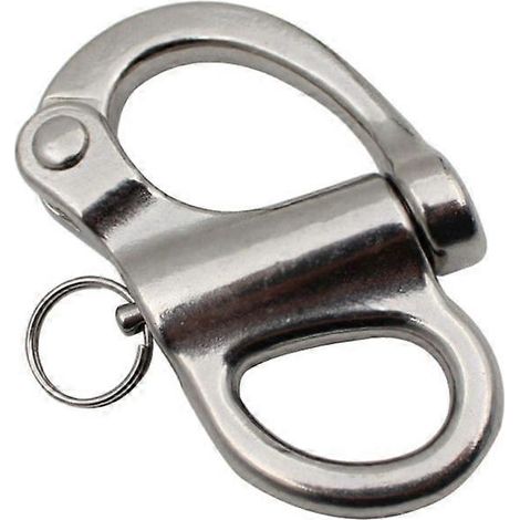 Mousqueton à étrier fixe en acier inoxydable de qualité marine 35/52/69/96 mm (1/2)
