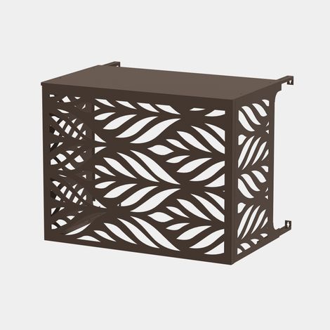 Cache climatiseur - Canopia Cache climatiseur - Canopia - Fixation murale - Ivoire RAL 1015 - Taille XL (H 115 x L 120 x P 50-74 cm) (1/5)