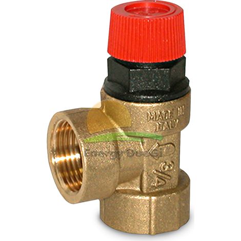 Valvola di sicurezza, limitatrice di pressione a membrana 3/4" FF, 5 BAR
