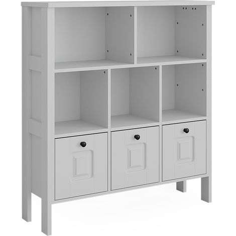 Estantería infantil Ajaton, Blanco, 103.6 x 113.4 cm, Vitalispa