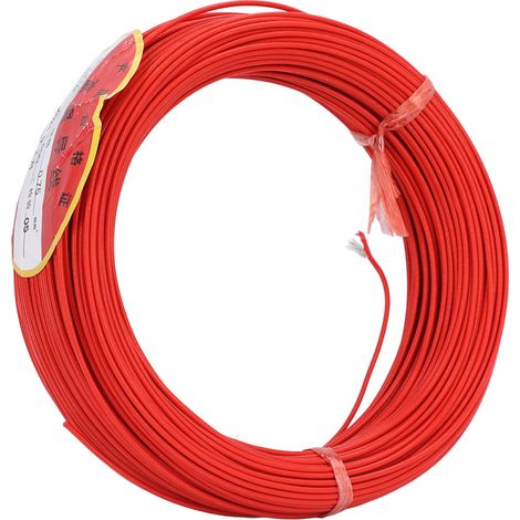 Bobine de détecteur de boucle 0,75 mm² en fil de cuivre sans oxygène avec gaine PTFE, câble de 50 m, 600 V pour détecteur de boucle automobile (1/5)