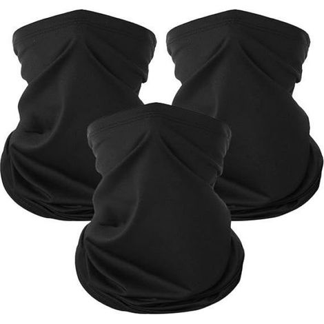 Protège-Cou - 42 x 24 cm - Élastique Spandex-Lycra - Multifonctionnel pour Ski Moto Vélo Course - 3 Pièces (1/5)