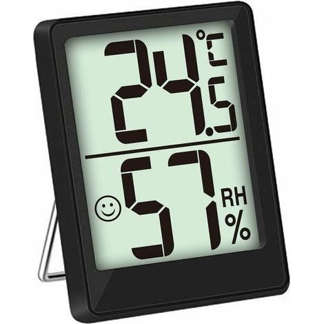 Mini Thermomètre Intérieur, Hygromètre de Haute Précision, ℃/℉ Commutable (1/4)