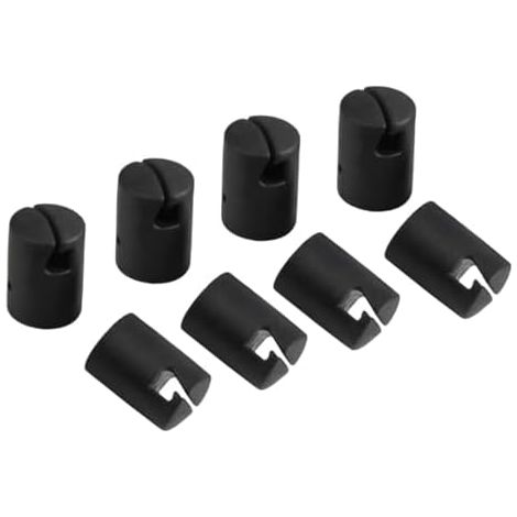 8 pièces Embouts de Trampoline, Couvercles poteaux d'enceinte Support supérieur Poteau Filet Couvercle Protection Capuchon TigeTrampoline pour 25mm -
