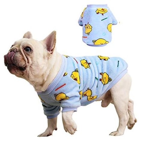 Chien Chat Vêtements Costume Manteau Pull (Bleu, L)-Fei Yu