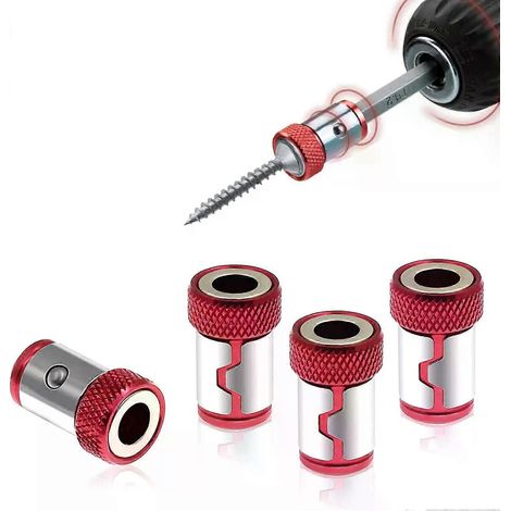 Magnetring für 1/4-Zoll-Metallschraubendreherbits, passend für 635-mm-Schaft-Bohrer, korrosionsbeständiger Magnetring – JXLGV (1/4)