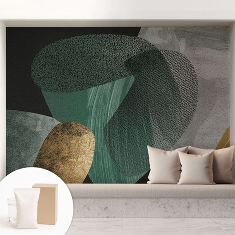 Carta Da Parati Non Tessuto - Con Colla Gratuita - Con Motivi Moderni - Design Elegante Per Pareti Geometria astratta 208x146 cm (1/5)