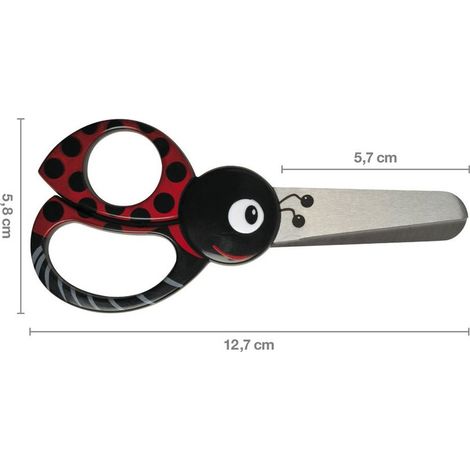 Tijera infantil mariquita 13 cm FISKARS (1/5)