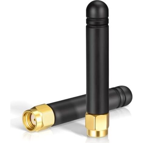 Antenne WiFi Mini Bi-Bande 2.4GHz 5GHz 5.8GHz 2dBi MIMO RP-SMA Mâle pour Routeur WiFi Carte Réseau sans Fil Caméra IP Sécurité Adaptateur USB Moniteur de Surveillance Vidéo,2 Paquets (1/5)