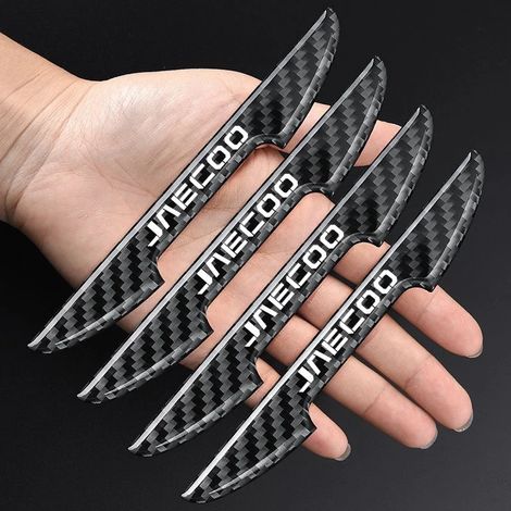 (4 pièces) 4 autocollants de voiture compatibles avec Chery Jaecoo J7 J8 2023 2024 2025. Autocollants de protection en fibre de carbone pour portières de voiture Jaecoo. Accessoires auto
