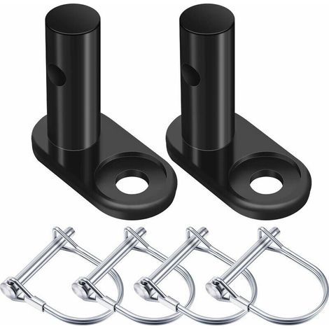 2 Jeux Coupleur de Remorque de Vélo Connecteur d'Attelage de Remorque de Vélo Remplacement d’Attelage de Remorque en Acier Adaptateur de Montage Coupleur de Vélo Adaptateur de Fixation, 6 Pièce (1/4)
