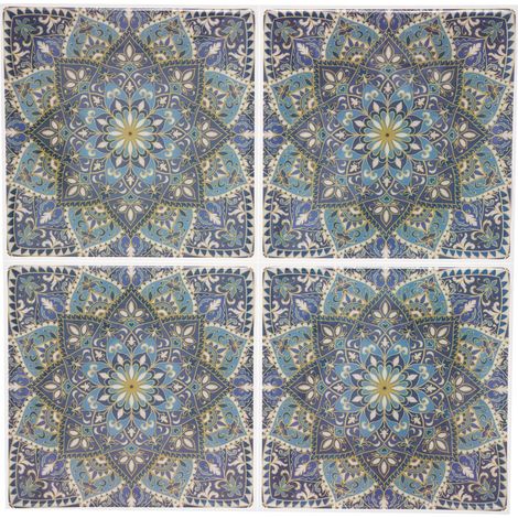Set von 2 Mosaikaufklebern 26x26 cm Caro (1/2)