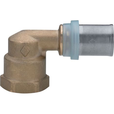 coude femelle - pour tube multicouche - a visser - 20 mm vers 3/4 - lot de 2 - altech 4434803