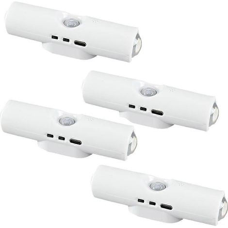 LED-Wandleuchte mit Bewegungsmelder, Nachtlicht, USB-Ladefunktion, Wandbeleuchtung für Wohnzimmer, Schlafzimmer oder Kleiderschrank (1/5)