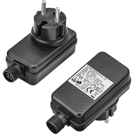 Transformateur 220V/12V étanche IP44, alimentation 12V 2A, adaptateur secteur, transformateur LED pour guirlandes lumineuses de Noël (1/5)