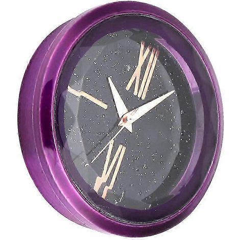 Autocollant violet pour horloge électronique de voiture, horloge numérique intérieure pour tableau de bord, décoration (1/5)
