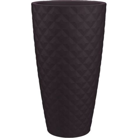 Pot Havana Tropical Gris Boue Design Haut, Résistant, Idéal Extérieur - Artevasi