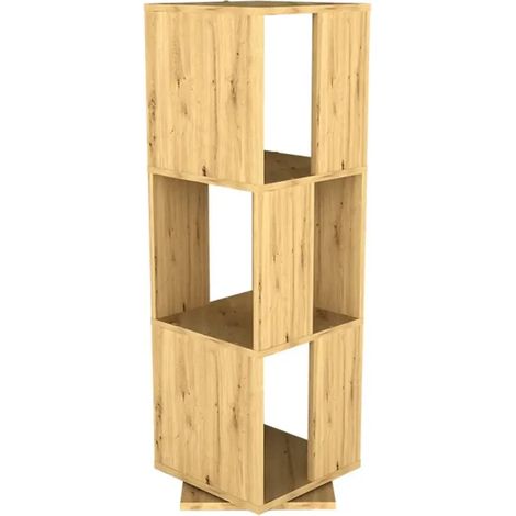 Étagère pivotante Imitation chêne Artisan Dimensions : env. 34 x 108 x 34 cm (l x H) (1/3)