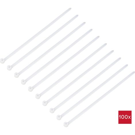 TRU COMPONENTS TC-12814148  Kabelbinder 140 mm 3.6 mm Natur mit Metallzunge, chemische Beständigkeit